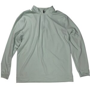 Swannies Golf Quarter Zip Pullover Mens XL Mint Green Repreve Stretch 0110